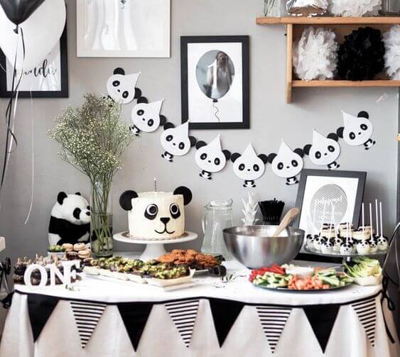 decoração panda 