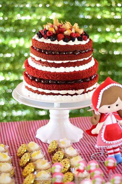 bolo chapeuzinho vermelho