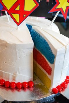 bolo para festa super homem