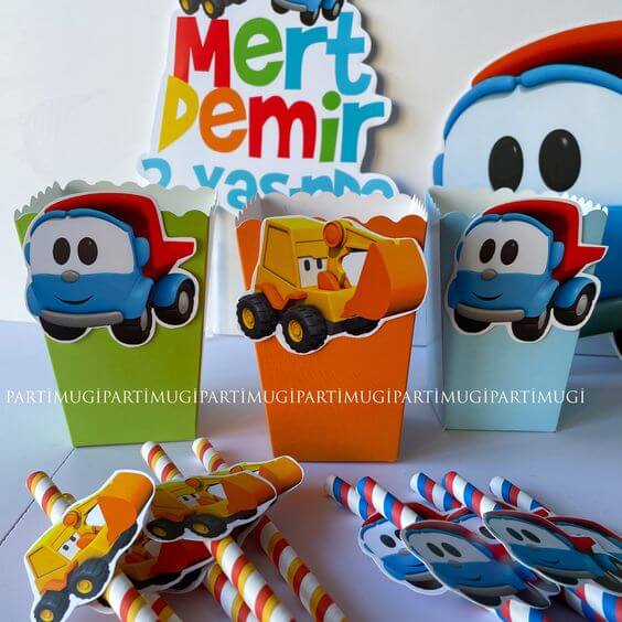 LÉO O CAMINHÃO  IDEIAS DE DECORAÇÃO DE FESTA #festainfantil #party 