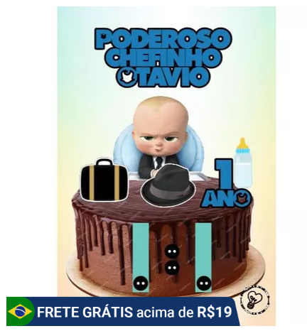 topo bolo poderoso chefinho