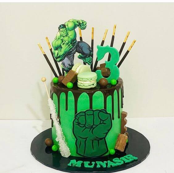 ideia para bolo do hulk