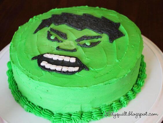 festa hulk bolo