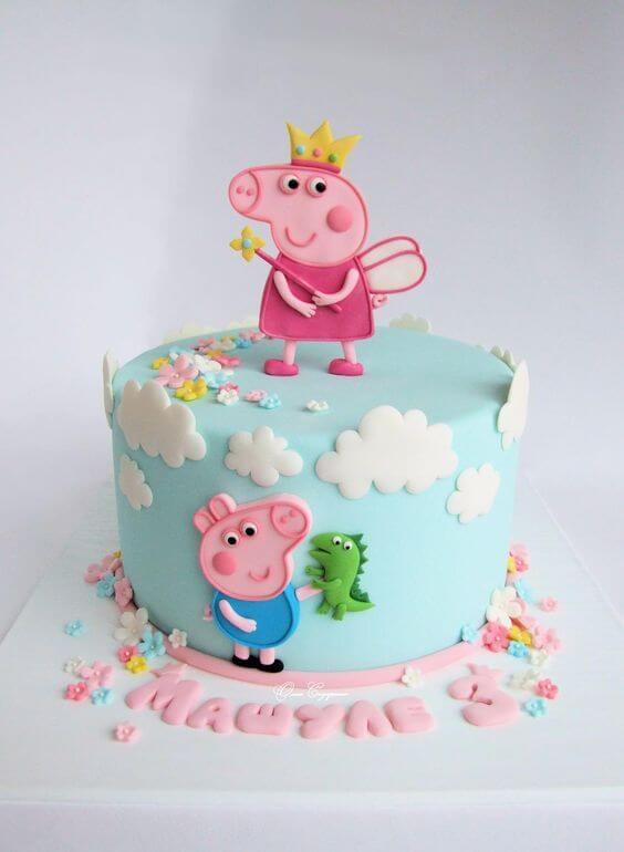 Desenha e pinta a Peppa Pig e o bolo de aniversário 🐷🎂 
