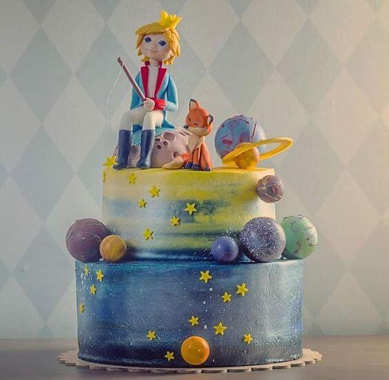 festa pequeno príncipe bolo 