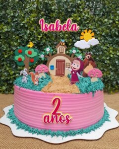 Bolo Masha e o Urso: as ideias mais fofas da internet