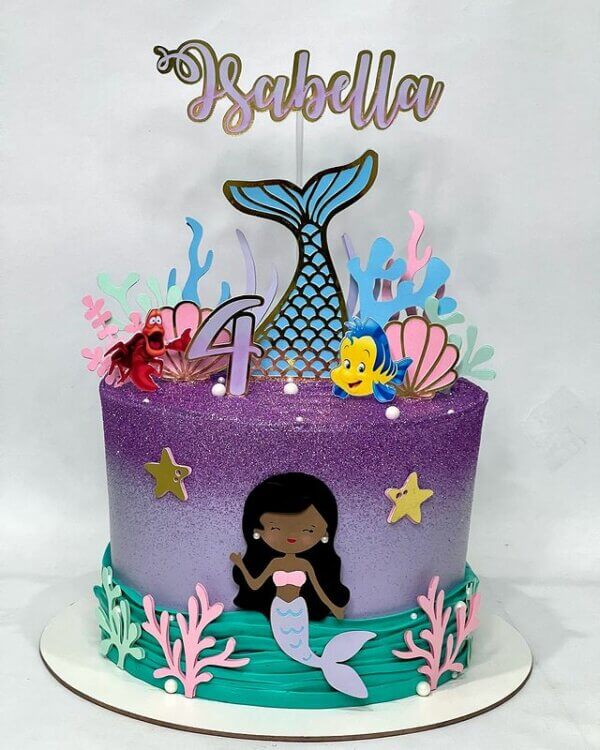 🎂Decorando bolo barbie sereia 🧜‍♀️ 