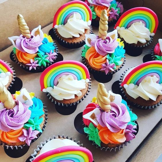 cupcake arco iris