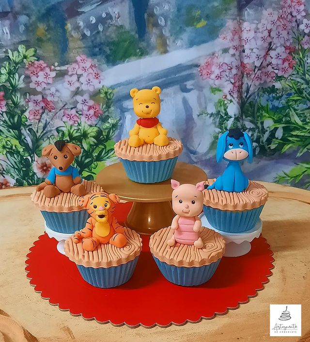cupcakes ursinho pooh