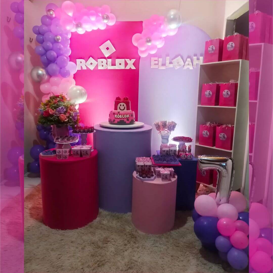 Festa Roblox Feminino: 15 inspirações superfofas - Bolo Guaraná