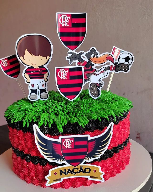 toppers bolo flamengo