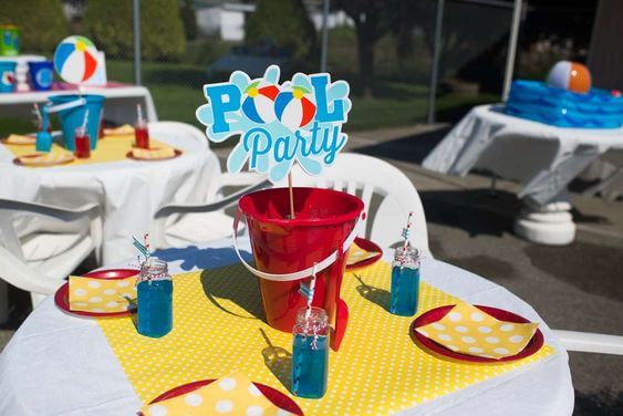 festa pool party menino