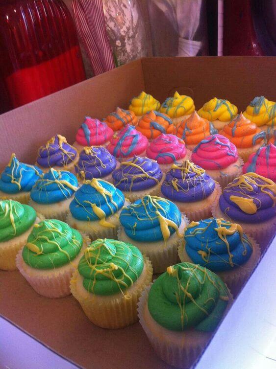 cupcake colorido