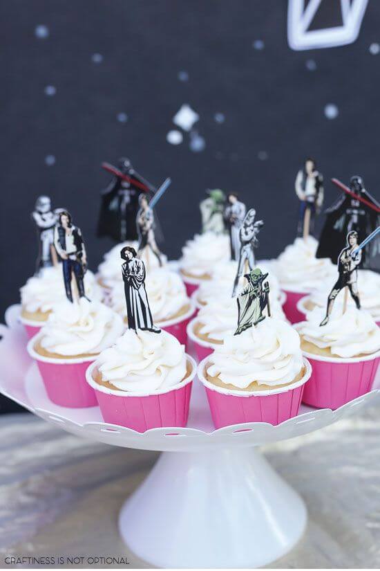 cupcake festa menina star wars