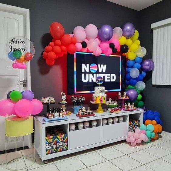 festa infantil now united simples
