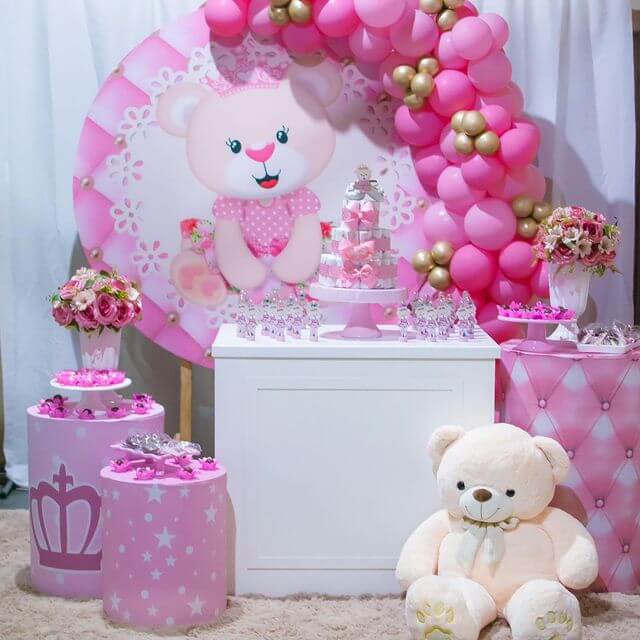 Chá De Bebê Ursinha 35 Ideias Encantadoras Bolo Guaraná