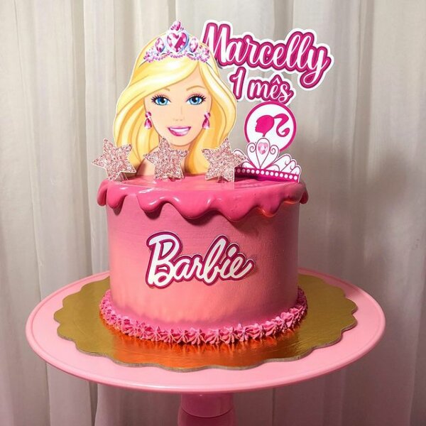 Bolo da Barbie: +33 inspirações cheias de rosa - em 2023  Bolo barbie,  Festa barbie, Bolo de aniversário da barbie