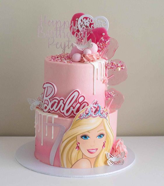 Bolo da Barbie: +33 inspirações cheias de rosa - em 2023  Bolo barbie,  Festa barbie, Bolo de aniversário da barbie