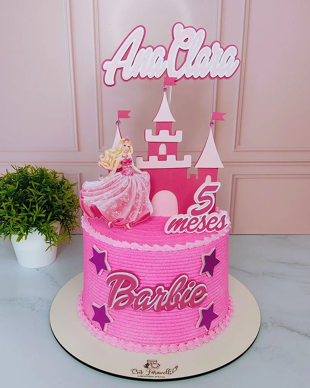 +100 ideias e tutoriais de Bolo da Barbie - Bolo Guaraná