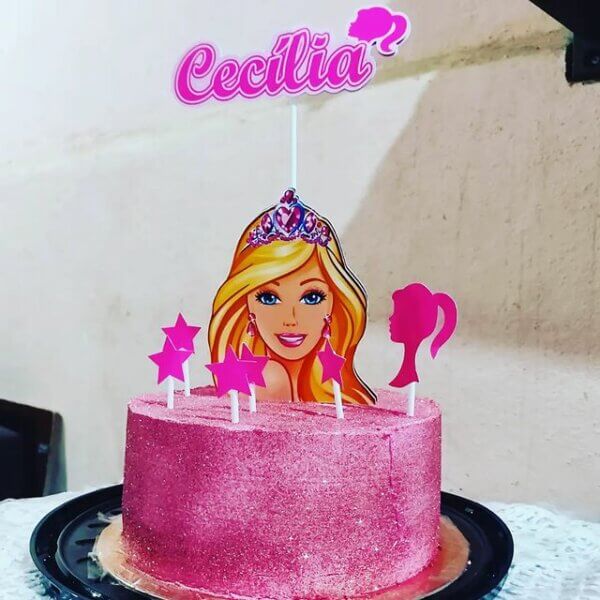 BOLO DA BARBIE A FEBRE DO MOMENTO 😍 / UMA DECORAÇÃO LINDA ROSA