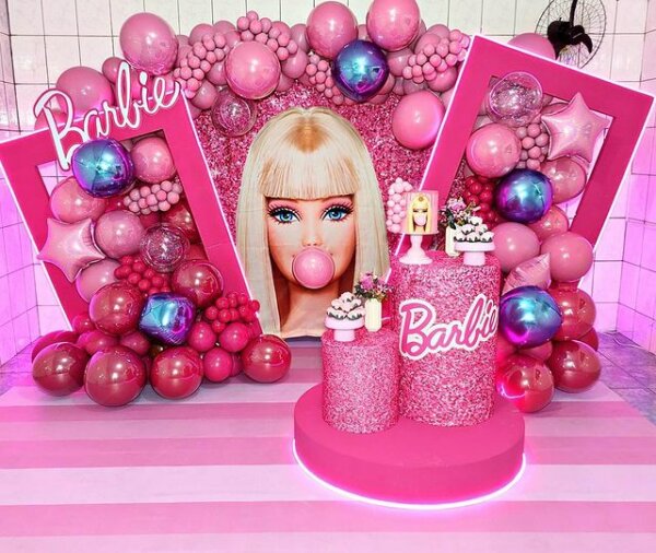 festa da barbie balões