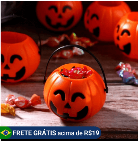 balde decoração halloween