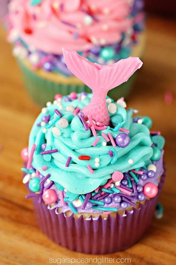 cupcake menina festa ariel