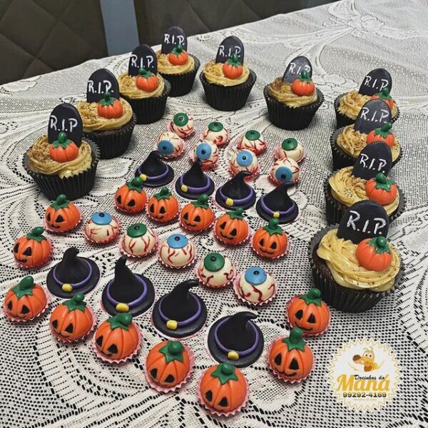 docinhos ideia decoração halloween