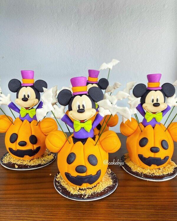 ideia decoração halloween mickey