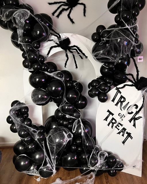 decoração halloween teia de aranha