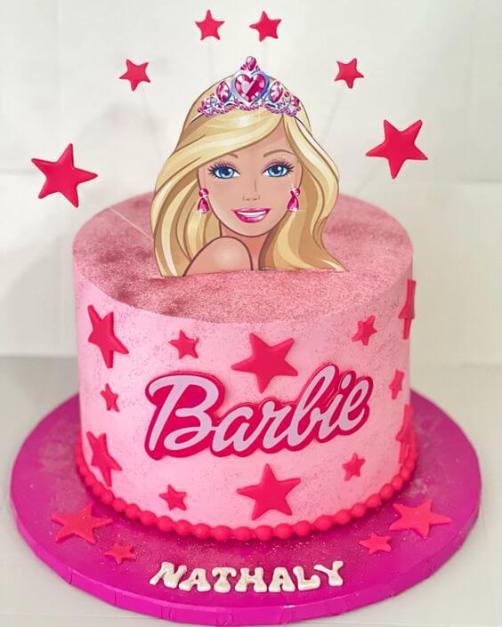 Topo de bolo Barbie (un)