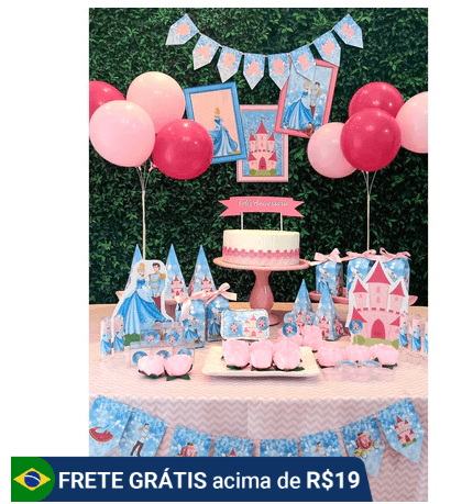 kit para festa da cinderela