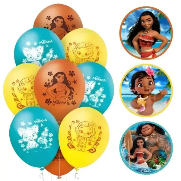 balões para festa infantil da moana