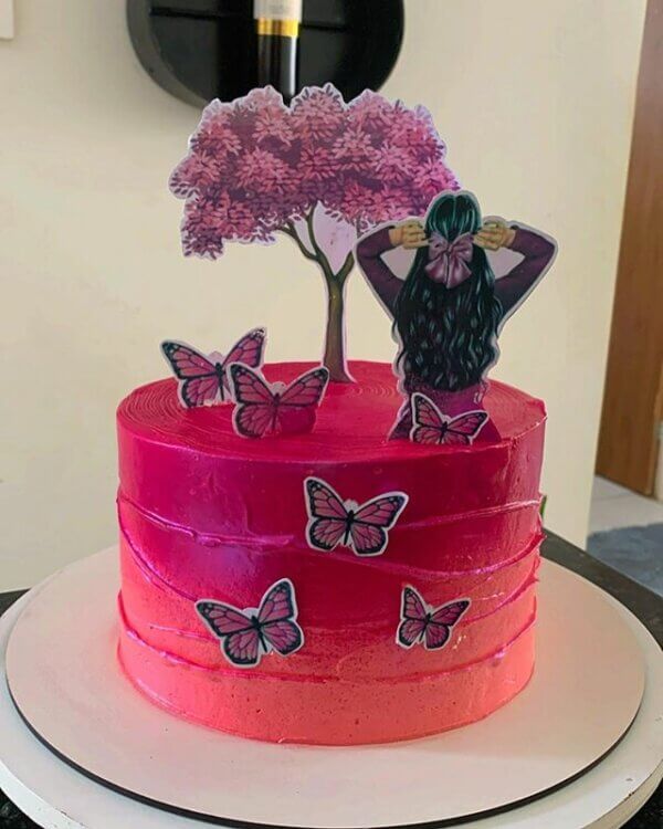 bolo aniversário borboleta