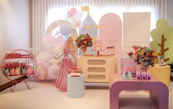 decoração princesas disney aurora