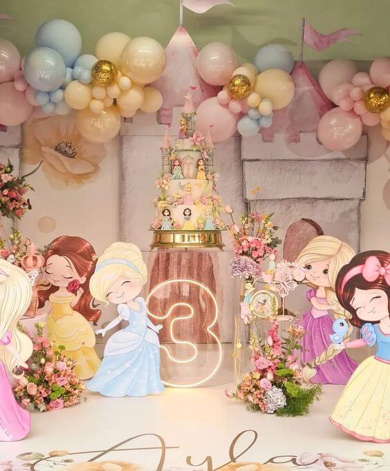 festa princesas 3 anos