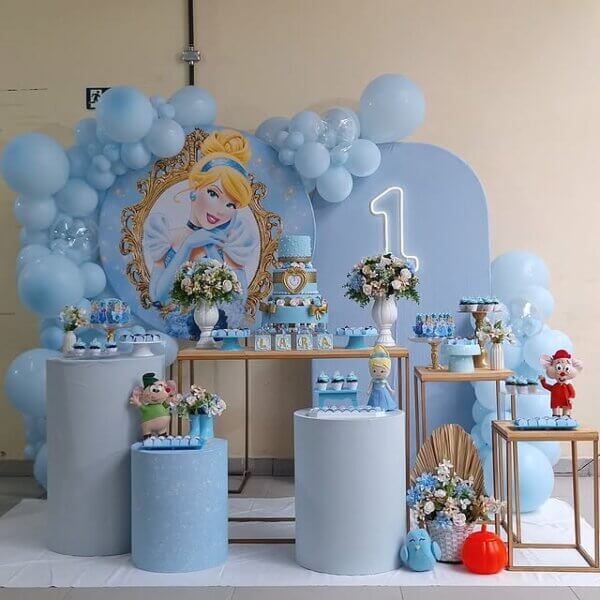 decoração festa infantil cinderela