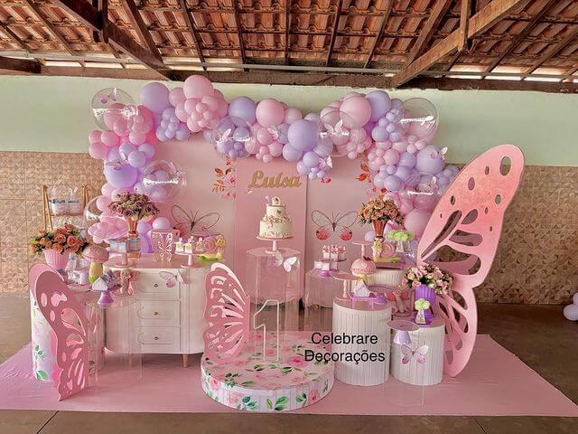 Festa tema borboleta: inspirações, dicas e mais - Bolo Guaraná