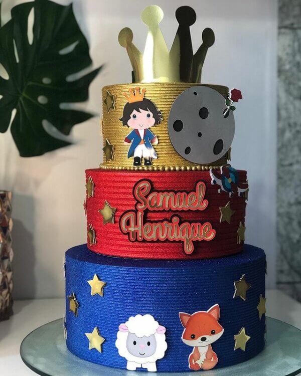 bolo festa pequeno príncipe 1 ano
