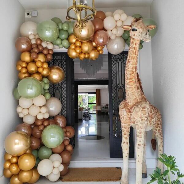 decoração safari entrada