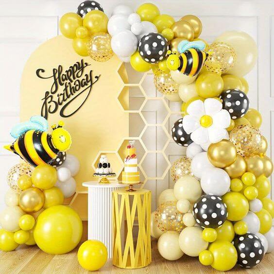 festa infantil decoração abelhinha