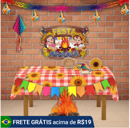 mesversário festa junina decoração