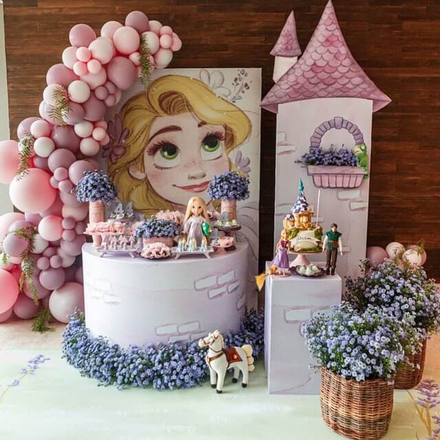 Decoração Rapunzel: +55 dicas e inspirações para festa infantil