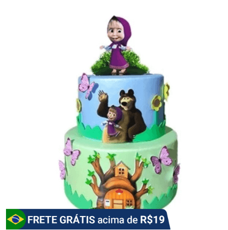 ideia para bolo masha e o urso