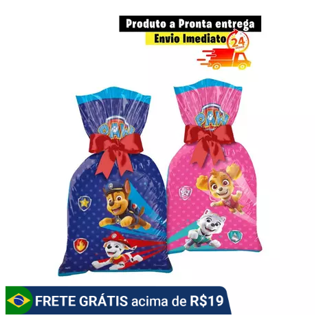 saquinho lembrancinha decoraçã patrulha canina