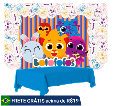 festa bolofofos decoração simples