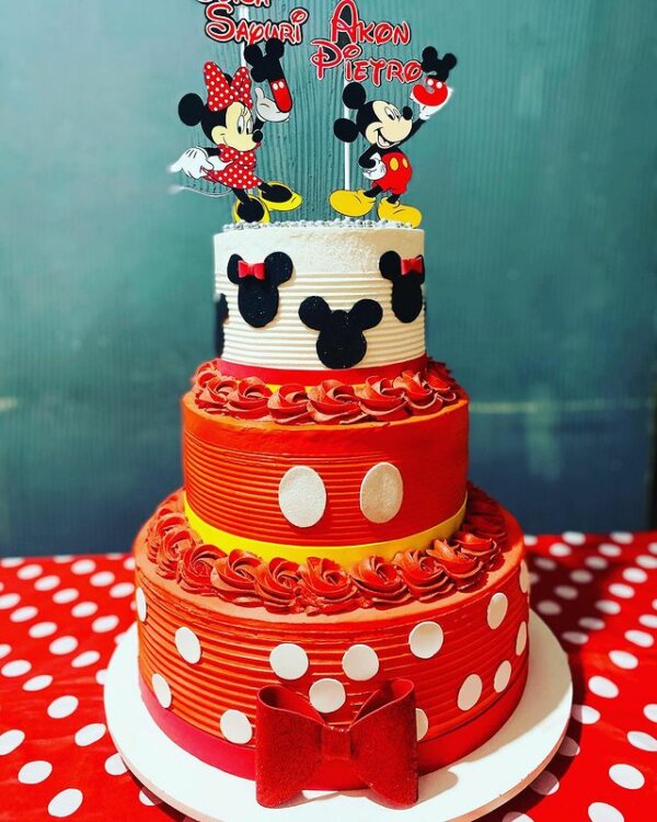 ideia bolo mickey e minnie