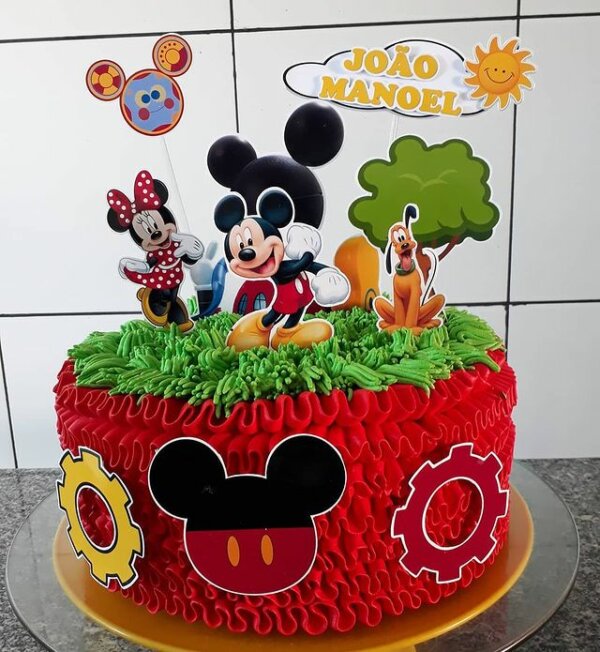 ideia bolo mickey e minnie festa infantil