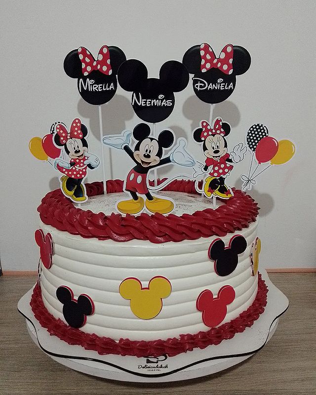Festa Mickey e Minnie: como decorar? - Bolo Guaraná