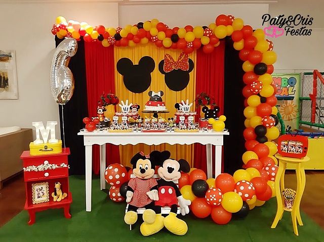 Festa Mickey e Minnie: como decorar? - Bolo Guaraná